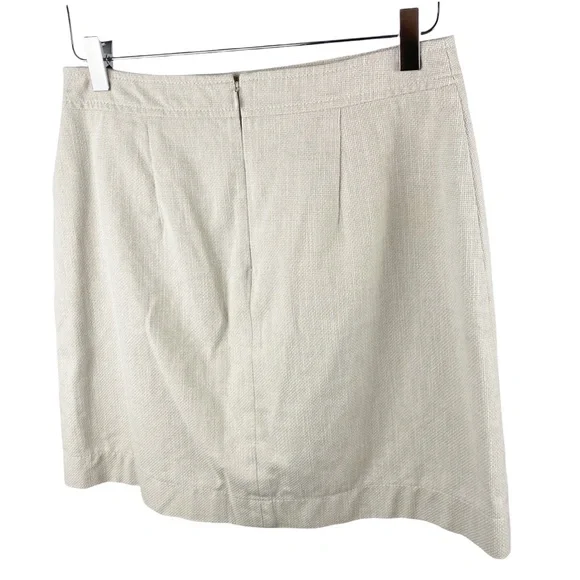 Ann Taylor Petite Tan Button Pencil Skirt Work Casual 6P - Picture 5 of 9